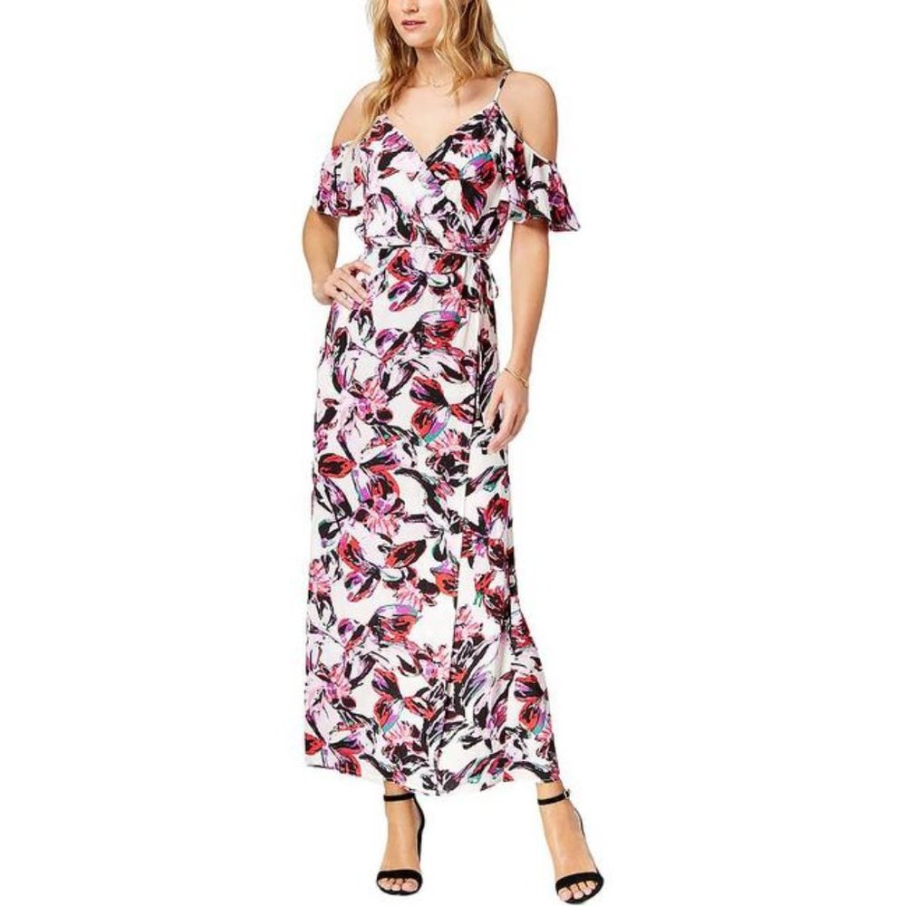 NWT Bar III cold shoulder floral maxi dress - 2X
